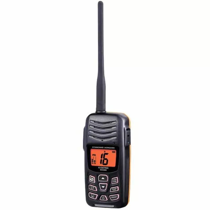 STANDARD HORIZON HX300 Compact Floating Handheld VHF Radio with USB Charger 3 STANDARD HORIZON HX300 Compact Floating Handheld VHF Radio with USB Charger