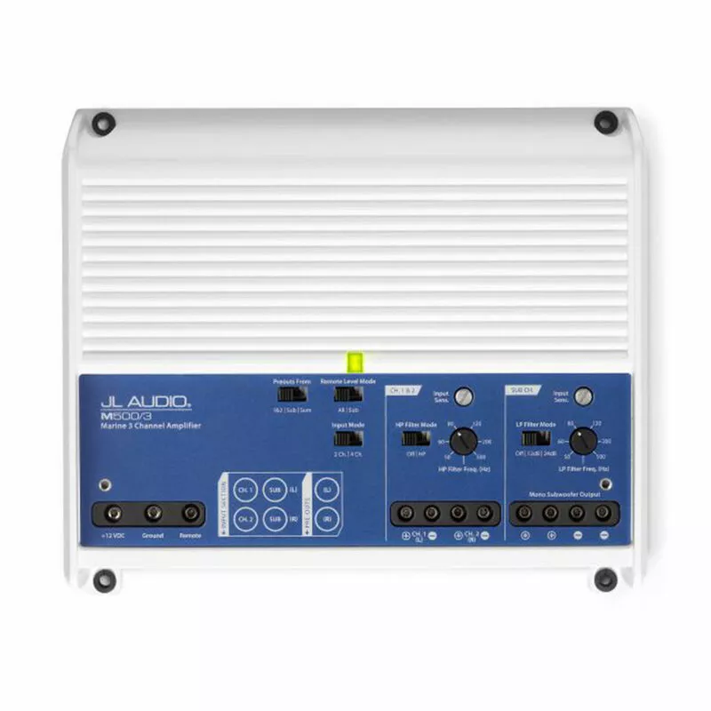 JL AUDIO M500/3 Class D Full-Range Marine Amplifier 4 JL AUDIO M500/3 Class D Full-Range Marine Amplifier - Image 2