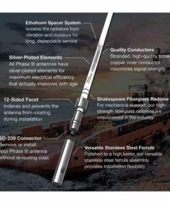 SHAKESPEARE Phase III 4' VHF Antenna -Marine Electronics Sales Shop 17952227 3 1500