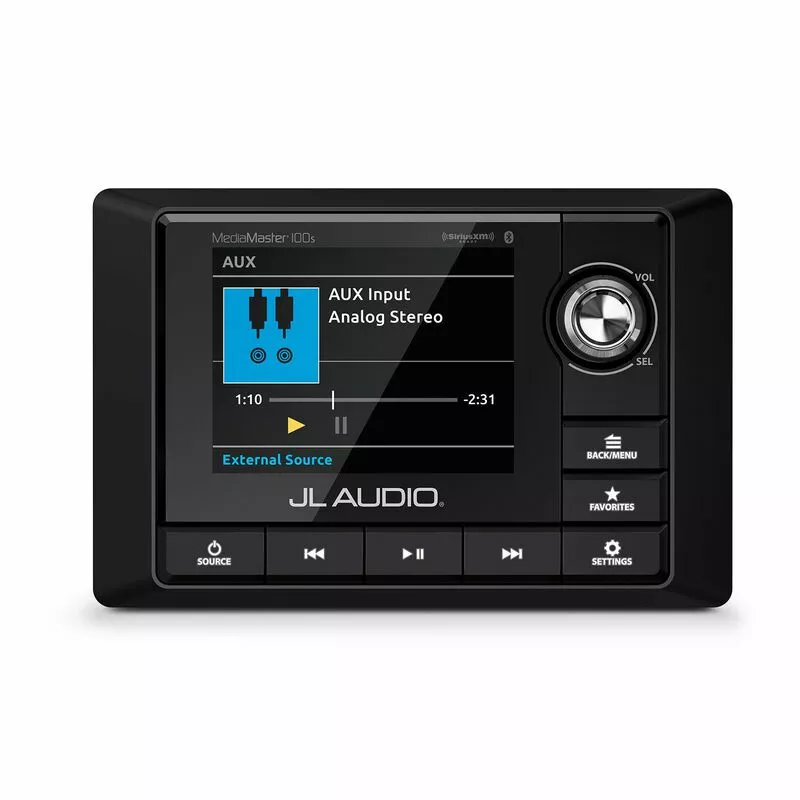 JL AUDIO MM100s-BE MediaMaster® Weatherproof (IP66) Premium Marine Media Receiver / Source Unit 3 JL AUDIO MM100s-BE MediaMaster® Weatherproof (IP66) Premium Marine Media Receiver / Source Unit