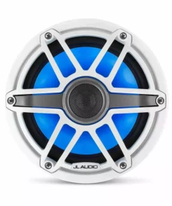 JL AUDIO M6-770X-S-GwGw-i 7.7" Marine Coaxial Speakers, White Sport Grilles with RGB LED Lighting