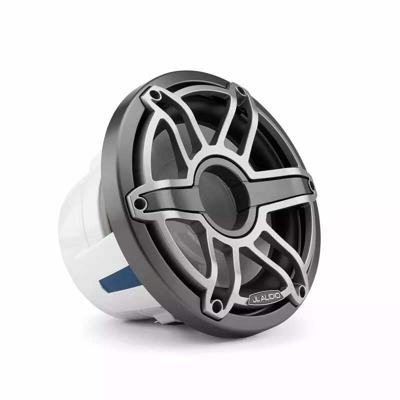 JL AUDIO M6-10IB-S-GmTi-4 10" Marine Subwoofer Driver, Gunmetal and Titanium Sport Grille 4 JL AUDIO M6-10IB-S-GmTi-4 10" Marine Subwoofer Driver, Gunmetal and Titanium Sport Grille - Image 2