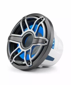 JL AUDIO M6-10IB-S-GmTi-i-4 10" Marine Subwoofer Driver, Gunmetal and Titanium Sport Grille with RGB LED Lighting