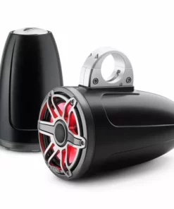 JL AUDIO M6-770ETXv3-Sb-S-GmTi-i 7.7" Enclosed Marine Coaxial Speaker System, Satin Black, Gunmetal and Titanium Sport Grille with RGB LED Lighting -Marine Electronics Sales Shop 19432699 2 1500.08022019030013