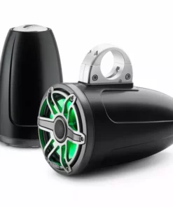 JL AUDIO M6-770ETXv3-Sb-S-GmTi-i 7.7" Enclosed Marine Coaxial Speaker System, Satin Black, Gunmetal and Titanium Sport Grille with RGB LED Lighting -Marine Electronics Sales Shop 19432699 3 1500.18012019033020