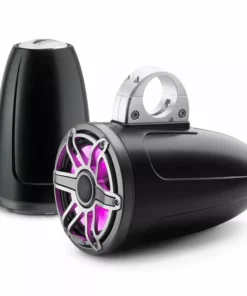 JL AUDIO M6-770ETXv3-Sb-S-GmTi-i 7.7" Enclosed Marine Coaxial Speaker System, Satin Black, Gunmetal and Titanium Sport Grille with RGB LED Lighting -Marine Electronics Sales Shop 19432699 4 1500.18012019033023