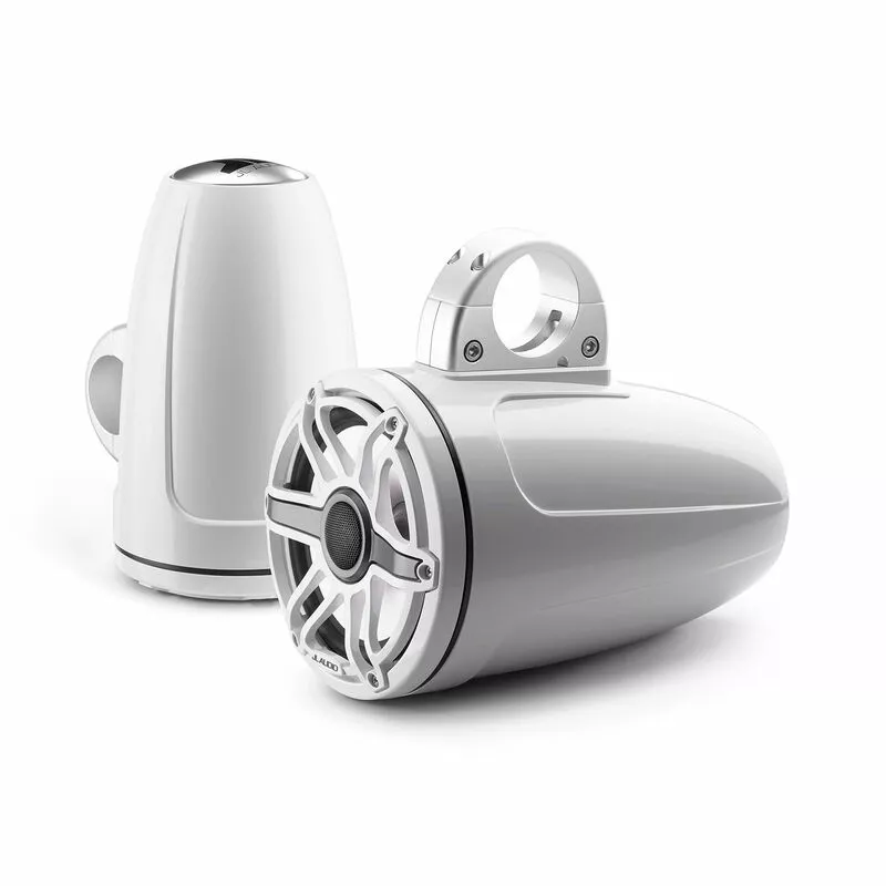 JL AUDIO M6-770ETXv3-Gw-S-GwGw-i 7.7" Enclosed Marine Coaxial Speaker System, Gloss White, White Sport Grille with RGB LED Lighting 8 JL AUDIO M6-770ETXv3-Gw-S-GwGw-i 7.7" Enclosed Marine Coaxial Speaker System, Gloss White, White Sport Grille with RGB LED Lighting - Image 6