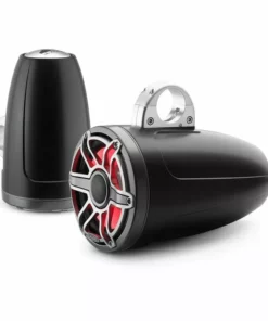 JL AUDIO M6-880ETXv3-Sb-S-GmTi-i 8.8" Enclosed Marine Coaxial Speaker System, Satin Black, Gunmetal and Titanium Sport Grille with RGB LED Lighting -Marine Electronics Sales Shop 19432756 5 1500.18012019040031