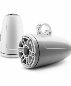 JL AUDIO M6-880ETXv3-Gw-S-GwGw 8.8" Enclosed Marine Coaxial Speaker System, Gloss White, White Sport Grille