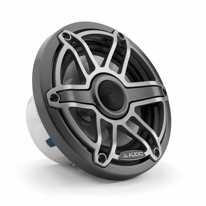 JL AUDIO M6-650X-S-GmTi 6.5" Marine Coaxial Speakers, Gunmetal and Titanium Sport Grilles 4 JL AUDIO M6-650X-S-GmTi 6.5" Marine Coaxial Speakers, Gunmetal and Titanium Sport Grilles - Image 2