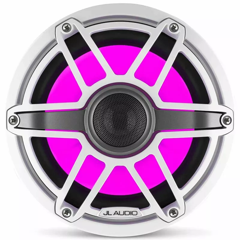 JL AUDIO M6-880X-S-GwGw-i 8.8" Marine Coaxial Speakers, White Sport Grilles with RGB LED Lighting 5 JL AUDIO M6-880X-S-GwGw-i 8.8" Marine Coaxial Speakers, White Sport Grilles with RGB LED Lighting - Image 3