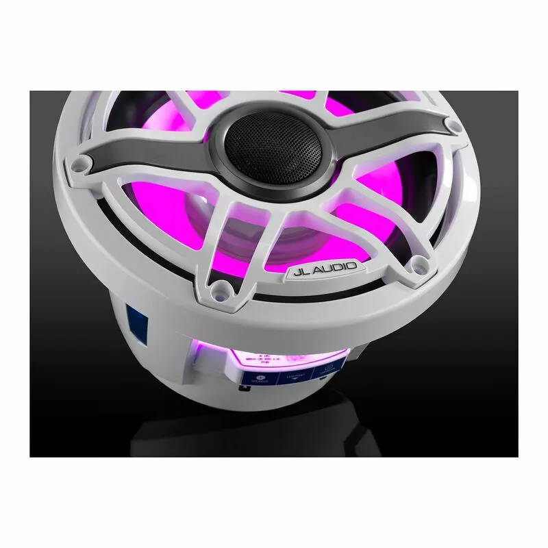 JL AUDIO M6-880X-S-GwGw-i 8.8" Marine Coaxial Speakers, White Sport Grilles with RGB LED Lighting 9 JL AUDIO M6-880X-S-GwGw-i 8.8" Marine Coaxial Speakers, White Sport Grilles with RGB LED Lighting - Image 7