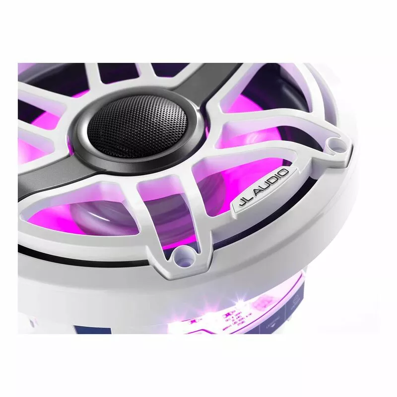 JL AUDIO M6-880X-S-GwGw-i 8.8" Marine Coaxial Speakers, White Sport Grilles with RGB LED Lighting 10 JL AUDIO M6-880X-S-GwGw-i 8.8" Marine Coaxial Speakers, White Sport Grilles with RGB LED Lighting - Image 8