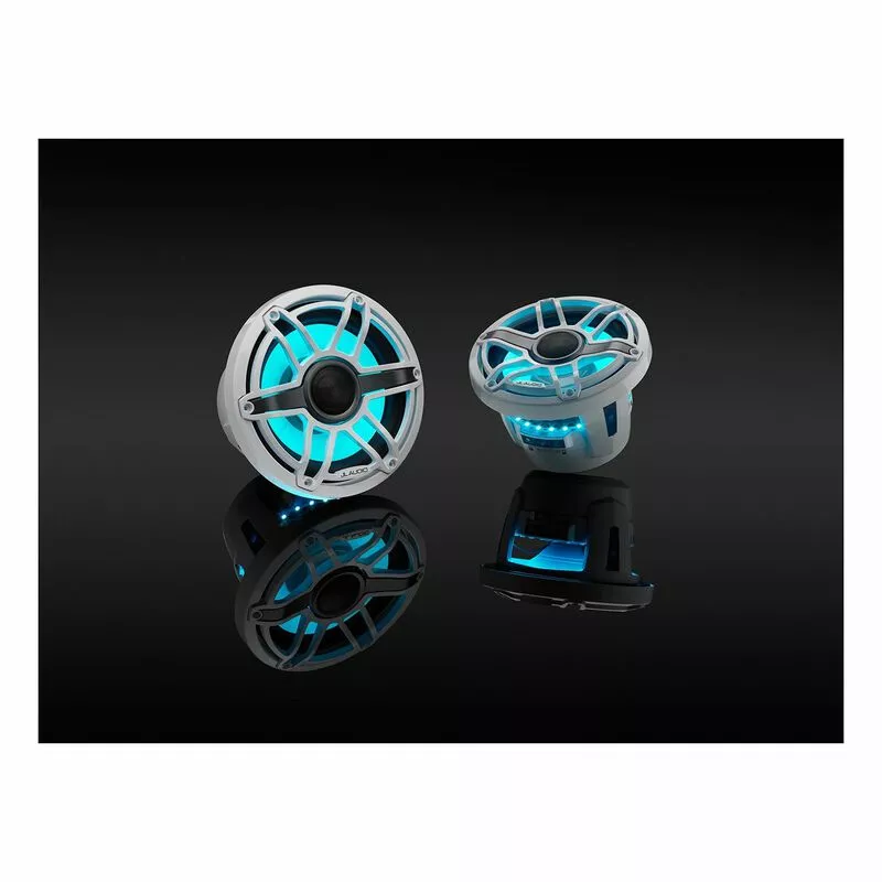 JL AUDIO M6-880X-S-GwGw-i 8.8" Marine Coaxial Speakers, White Sport Grilles with RGB LED Lighting 11 JL AUDIO M6-880X-S-GwGw-i 8.8" Marine Coaxial Speakers, White Sport Grilles with RGB LED Lighting - Image 9