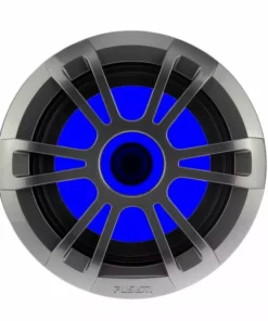FUSION EL-FL651SPG 6.5" 80 Watt Full Range Shallow Mount Sport Gray Marine Speakers with RGB LED Illumination