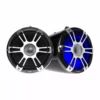 FUSION SG-FT88SPWC 8.8" 330 Watt Coaxial Wake Tower Sports Speakers, Silver/Chrome Sport Grilles, with White or Blue LED Illumination -Marine Electronics Sales Shop 19459627 1500.19082020040001