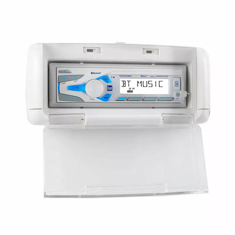 DUAL MXCP494BTS Marine Digital Media and Bluetooth Receiver Package with 4 Speakers and Splash Guard 8 DUAL MXCP494BTS Marine Digital Media and Bluetooth Receiver Package with 4 Speakers and Splash Guard - Image 7