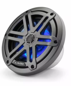 JL AUDIO M3-650X-S-Gm-i 6.5" Marine Coaxial Speakers Gunmetal Sport Grilles with RGB LED Lighting
