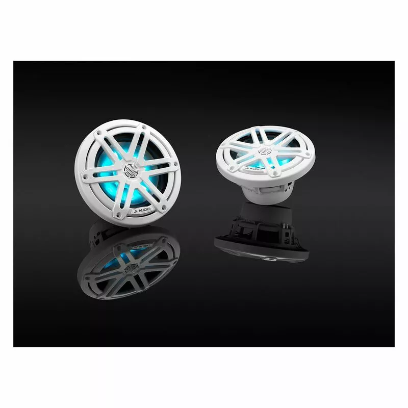 JL AUDIO M3-650X-S-Gw-i 6.5" Marine Coaxial Speakers, White Sport Grilles with RGB LED Lighting 10 JL AUDIO M3-650X-S-Gw-i 6.5" Marine Coaxial Speakers, White Sport Grilles with RGB LED Lighting - Image 8