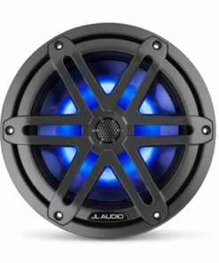 JL AUDIO M3-770X-S-Gm-i 7.7" Marine Coaxial Speakers, Gunmetal Sport Grilles with RGB LED Lighting