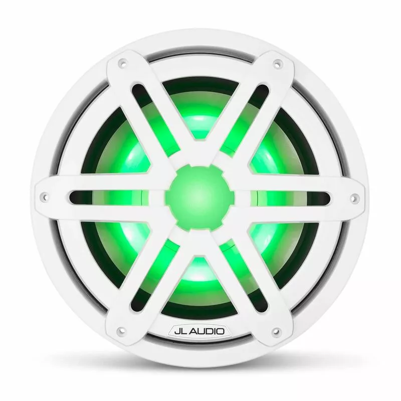 JL AUDIO M3-10IB-S-Gw-i-4 10" Marine Subwoofer Driver, White Sport Grilles with RGB LED Lighting 4 JL AUDIO M3-10IB-S-Gw-i-4 10" Marine Subwoofer Driver, White Sport Grilles with RGB LED Lighting - Image 2