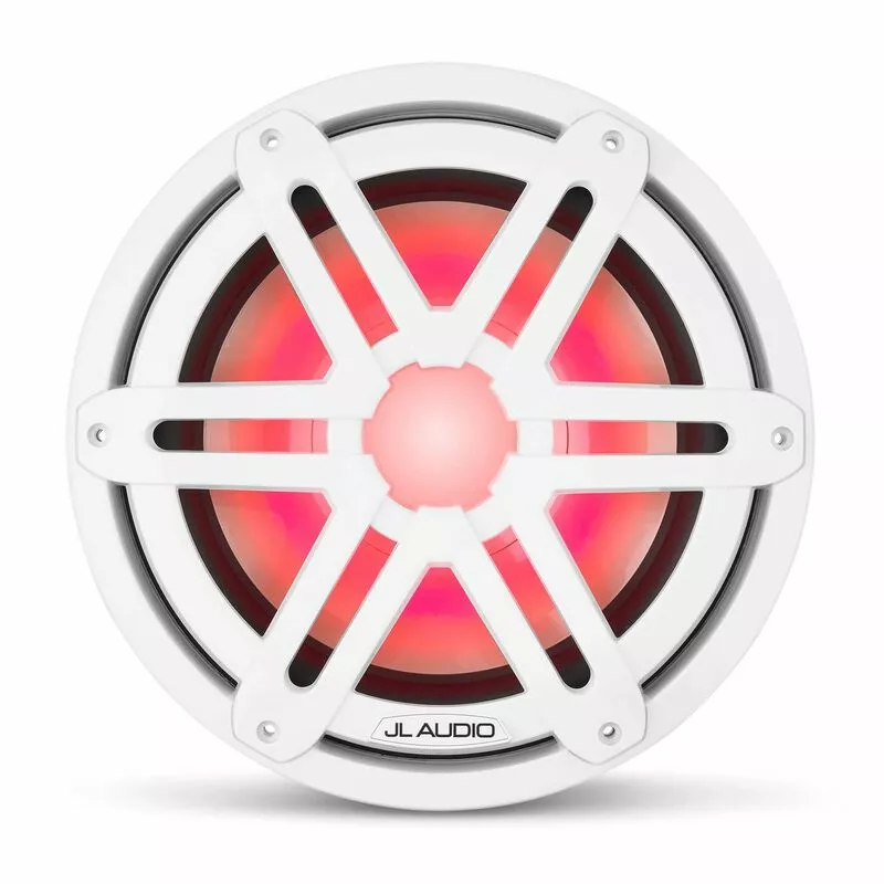 JL AUDIO M3-10IB-S-Gw-i-4 10" Marine Subwoofer Driver, White Sport Grilles with RGB LED Lighting 6 JL AUDIO M3-10IB-S-Gw-i-4 10" Marine Subwoofer Driver, White Sport Grilles with RGB LED Lighting - Image 4