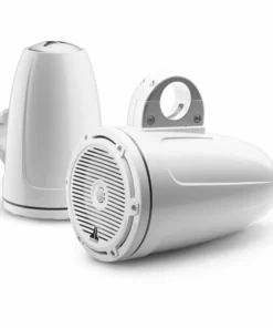 JL AUDIO M3-770ETXv3-Gw-C-Gw 7.7" Enclosed Marine Coaxial Speaker System, Gloss White, White Classic Grilles