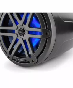 JL AUDIO M3-770ETXv3-Sb-S-Gm-i 7.7" Enclosed Marine Coaxial Speaker System, Satin Black, Gunmetal Sport Grilles with RGB LED Lighting