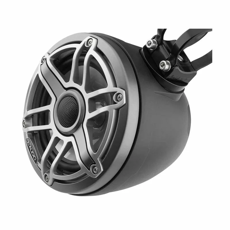 JL AUDIO M6-650VEX-Mb-S-GmTi 6.5" Enclosed Coaxial Speakers, Matte Black Enclosure, Gunmetal Trim Ring, Titanium Sport Grille 5 JL AUDIO M6-650VEX-Mb-S-GmTi 6.5" Enclosed Coaxial Speakers, Matte Black Enclosure, Gunmetal Trim Ring, Titanium Sport Grille - Image 3
