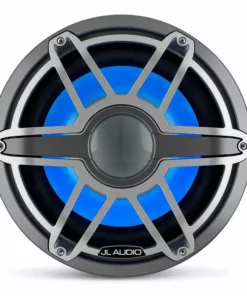 JL AUDIO M7-12IB-S-GmTi-i-4 12" Marine Subwoofer Driver with Transflective™ LED Lighting, Gunmetal Trim Ring, Titanium Sport Grille