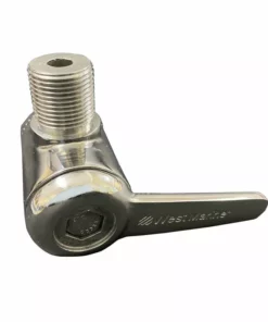 WEST MARINE Deluxe Stainless Steel Rail Mount - with Lever
